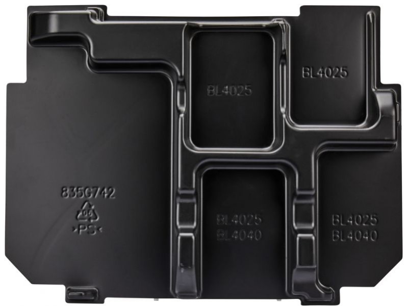 Notranja podloga Makita, za 2x BL4025 + DC40RA, 835G74-2