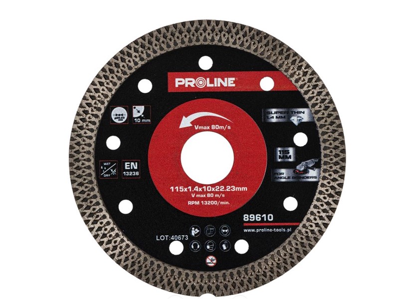 Diamantni disk za rezanje Proline 115x1,4x10x22,23mm, 89610