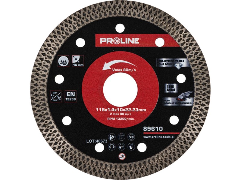 Diamantni disk za rezanje Proline, 125mmx1,4x10x22,23mm, 89611