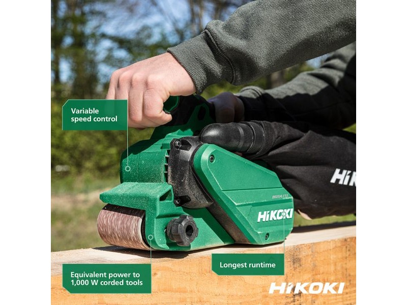 Akumulatorski tračni brusilnik HiKOKI SB3608DA-W4Z