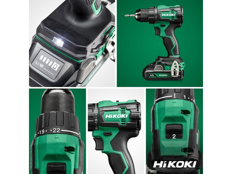 Akumulatorski vrtalnik vijačnik HiKOKI DS18DE-W2Z