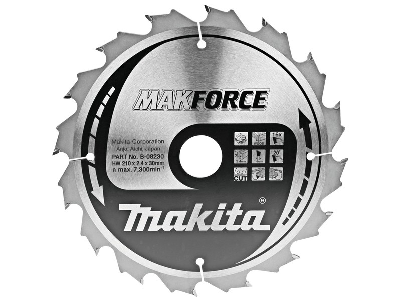 TCT MAKForce žagin list za les Makita, B-08230