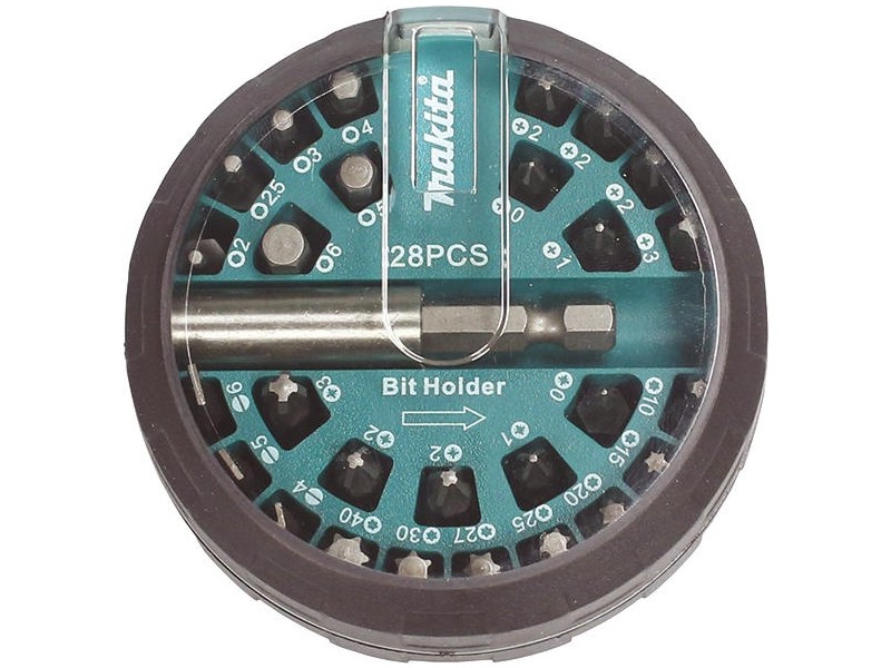28-delni set bitov,emb.v obliki diska, paket 6kosov Makita, B-28911-6