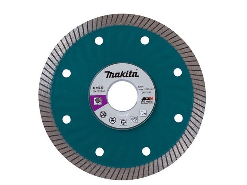 Diamantna plošča Makita, valoviti rob, 125x22,23, B-46333