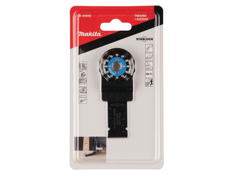TC/HM potopni žagin list Makita za kovino, TMA060, Dimenzije: 20x40mm, Starlock, B-64945
