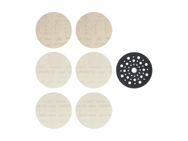 Brusni set EXPERT M480 mrež perforiran: 2x80GR, 2x120GR, 2x180GR, Brusna podloga