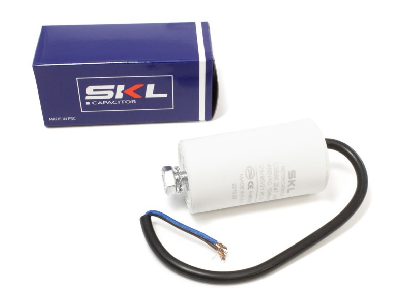 Kondenzator 20µF, SKL, CBB60, AC 450V, Vrvica, Dimenzije: 40x73mm, CAP626UN