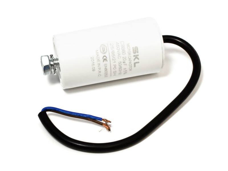 Kondenzator 20µF, SKL, CBB60, AC 450V, Vrvica, Dimenzije: 40x73mm, CAP626UN