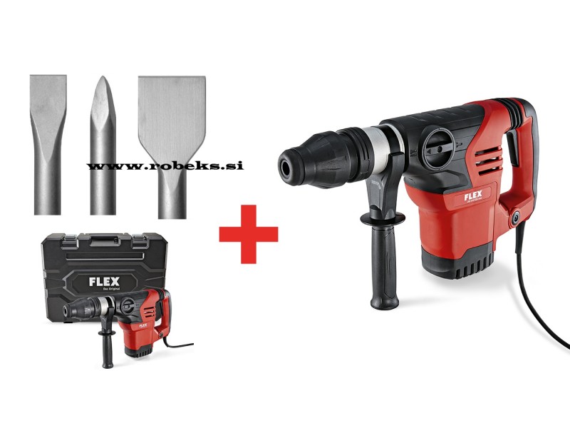 Električno vrtalno kladivo Flex CHE 5-40 SDS-max v kovčku, 439665