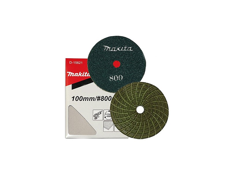 Diamantna polirna plošča Makita, siva, 100mm, Zrnatost: 800, za PW5000CH, D-15621