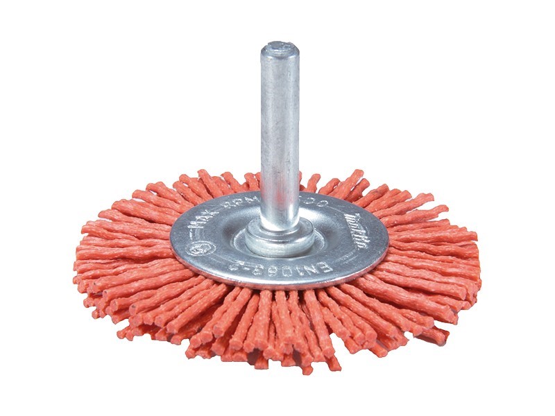 Najlonska kolutna brusilna krtača Makita D-45602, groba, 6 mm/100 mm