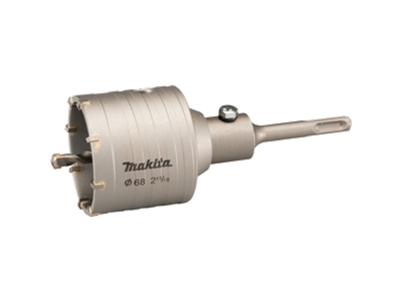 Set vrtalna krona Makita, SDS-Plus 68mm, adapter in sveder, D-74011