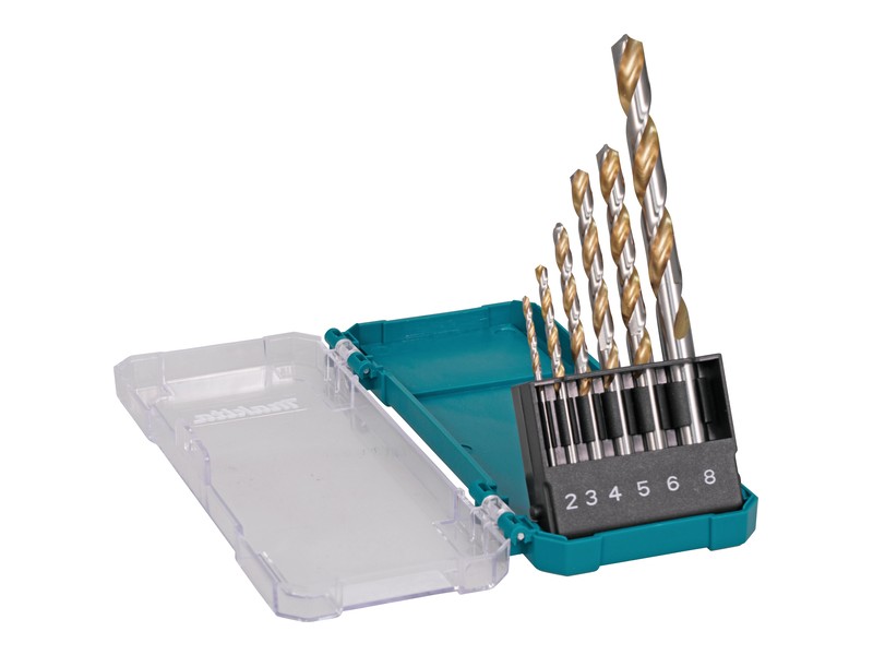 6-delni set HSS-G svedrov Makita za kovino, Titanium premaz, D-77241