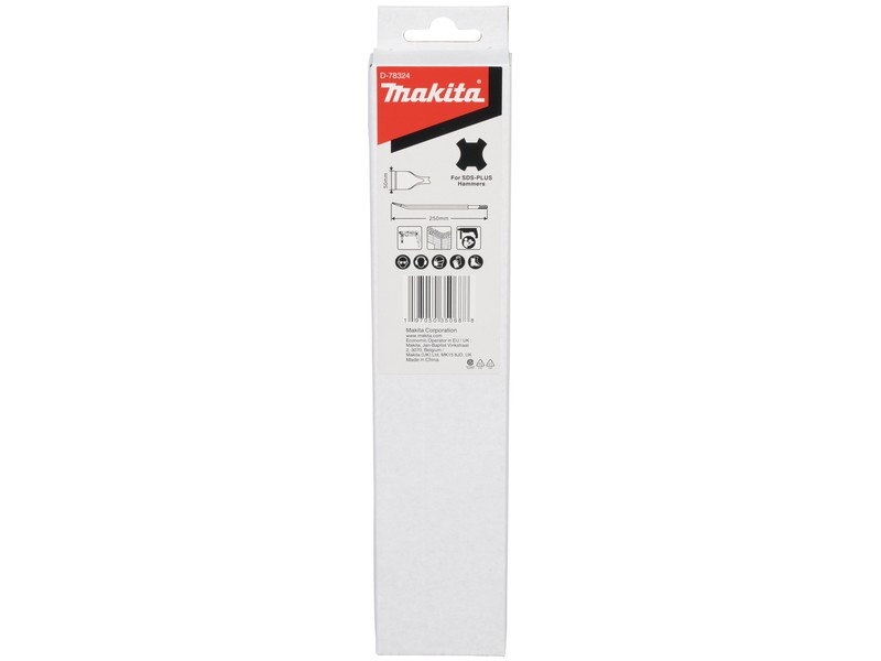 Široko dleto Makita za SDS-PLUS kladiva, 50x250, za ploščice, D-78324