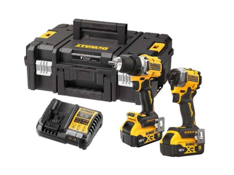 2-delni set akumulatorskega orodja Dewalt DCK2051P2T