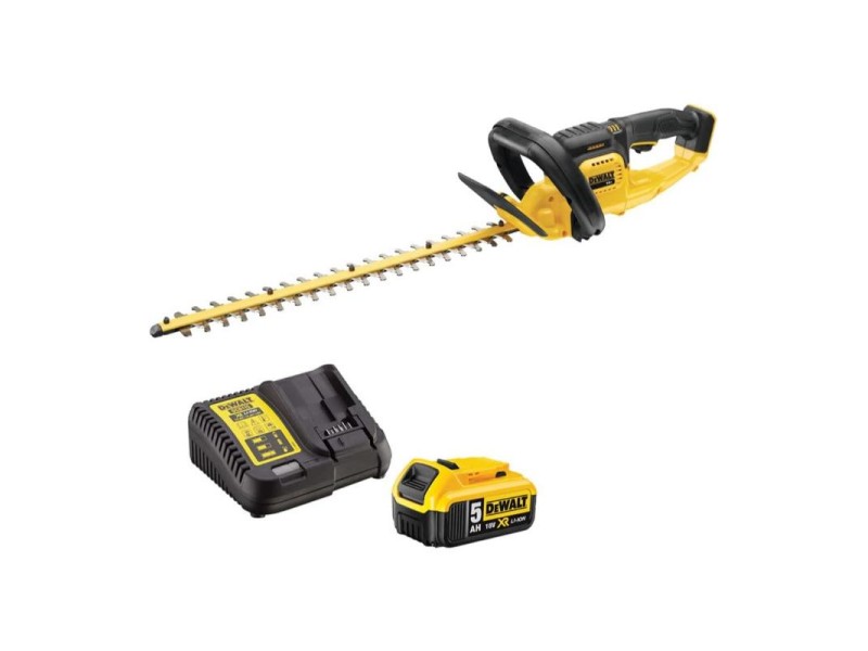 Akumulatorske vrtne škarje za živo mejo DeWalt DCM563P1