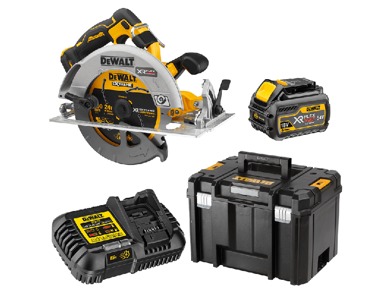 Akumulatorska ročna krožna žaga Dewalt DCS573T1 v kovčku