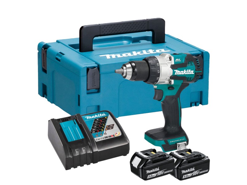 Akumulatorski vibracijski vrtalnik-vijačnik Makita, DHP489RTJ