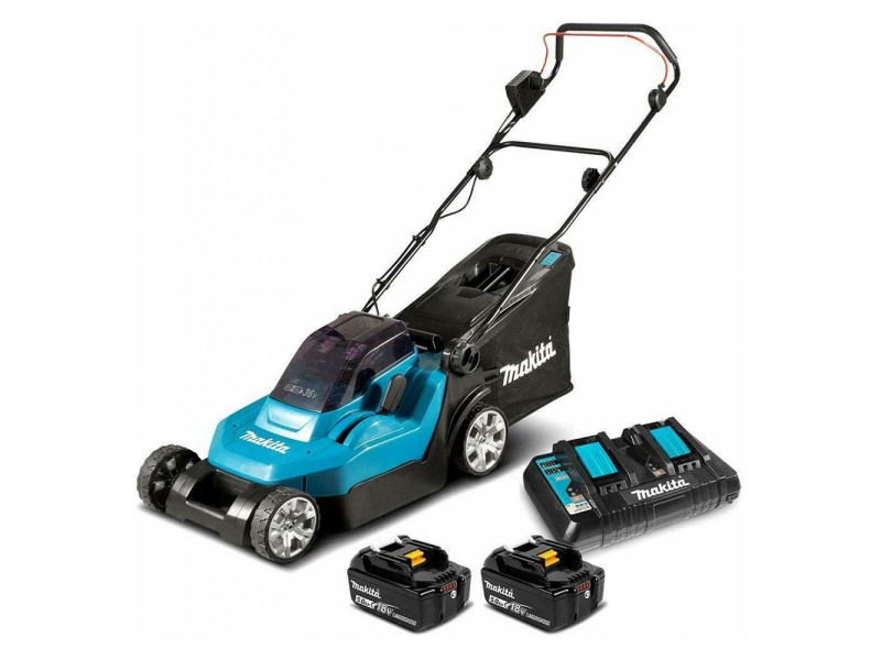 Akumulatorska potisna kosilnica Makita DLM382CM2 