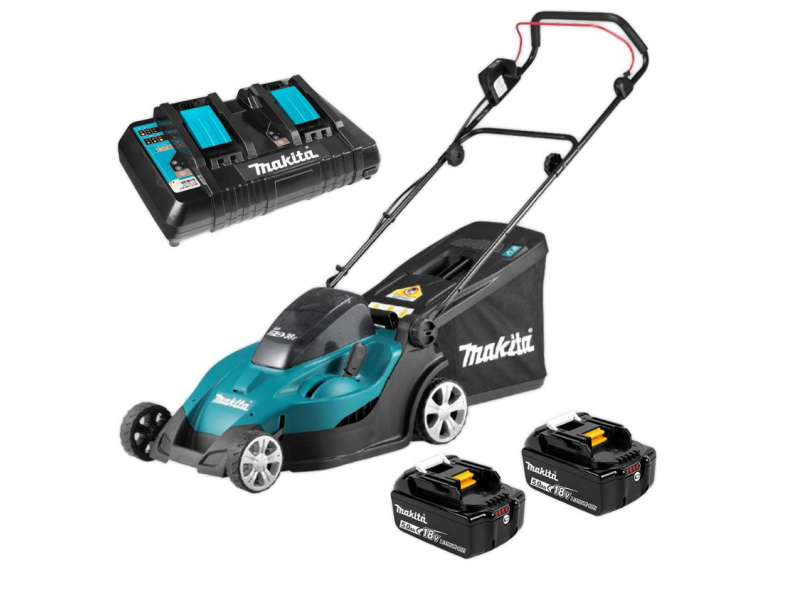 Akumulatorska potisna kosilnica Makita DLM432PT2