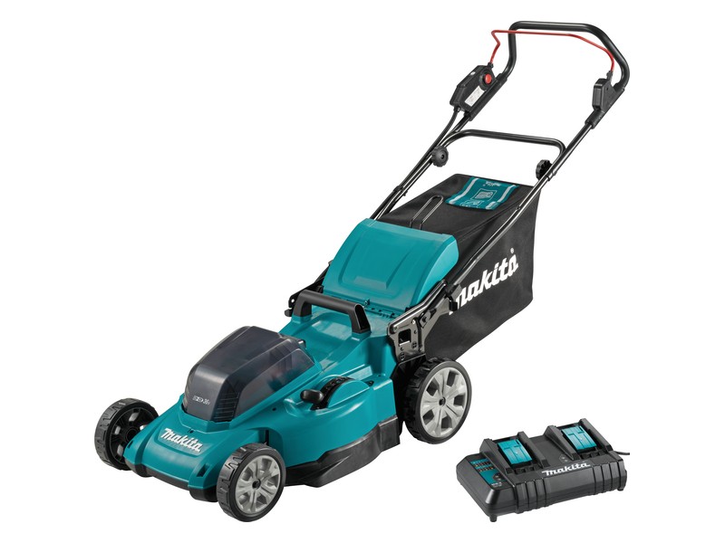 Akumulatorska potisna kosilnica Makita DLM480CT2