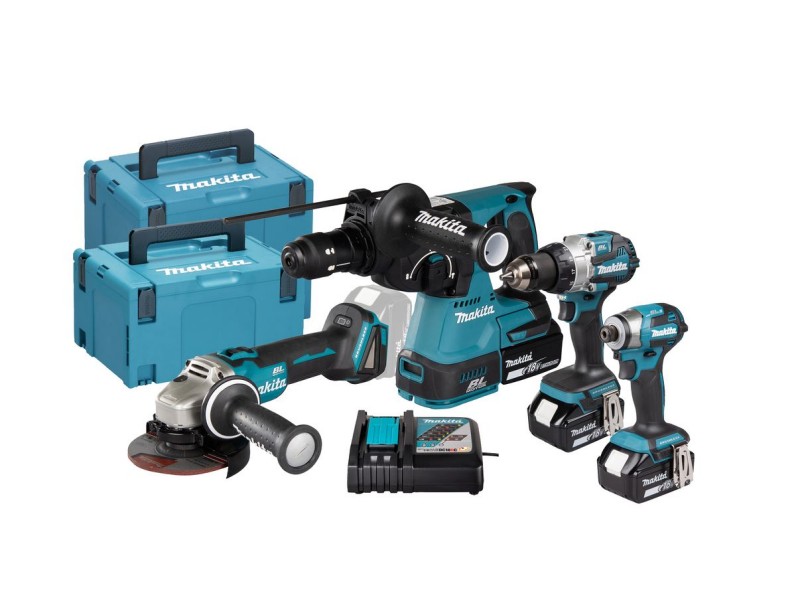4-delni set akumulatorskega orodja Makita DLX4195JX1