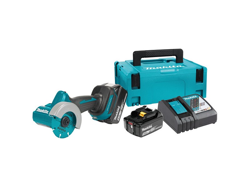 Akumulatorski kompaktni kotni brusilnik Makita DMC300RTJ