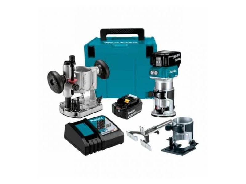Akumulatorski enoročni rezkalnik Makita DRT50RTJX2
