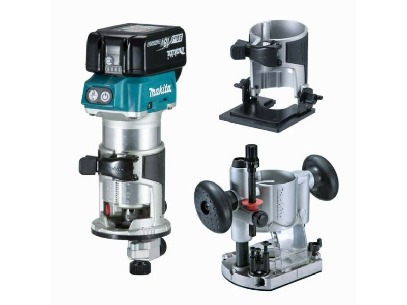 Akumulatorski enoročni rezkalnik Makita DRT50RTJX2