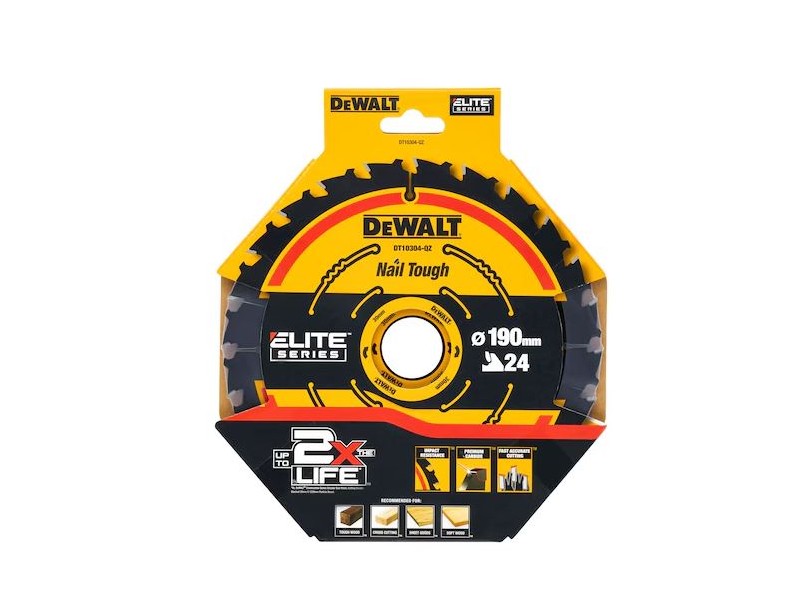 Žagin list Dewalt DT10304 za les, Dimenzije: 190x30mm, Zob: 24