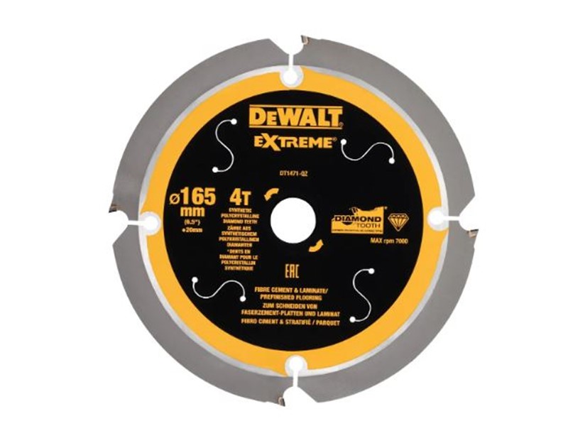 Žagin list za krožno žago DeWALT DT1471, Ø 165 × 20 mm, 4 zob