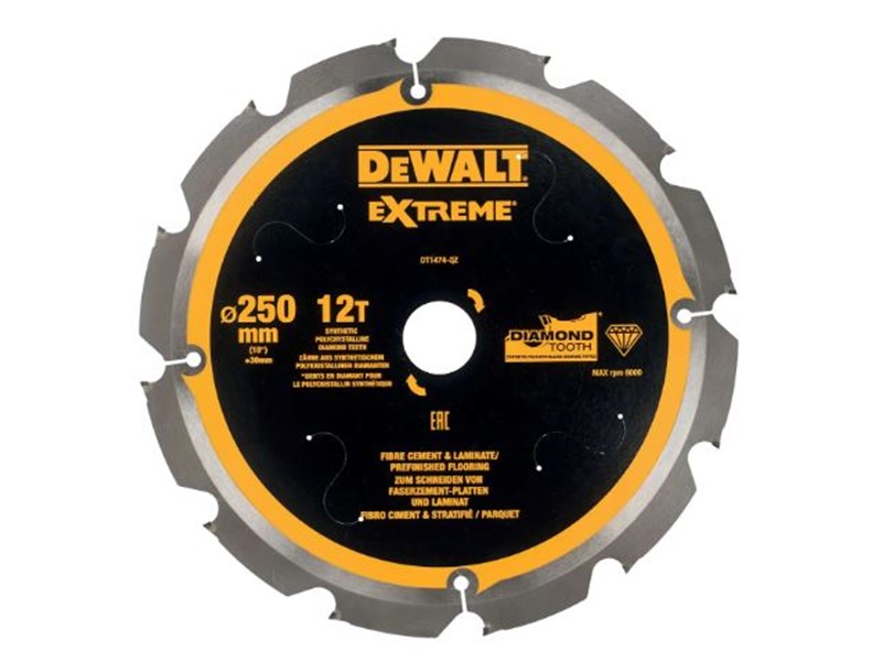 Žagin list za krožno žago DeWALT DT1474, Ø 250 × 30 mm, 12 zob