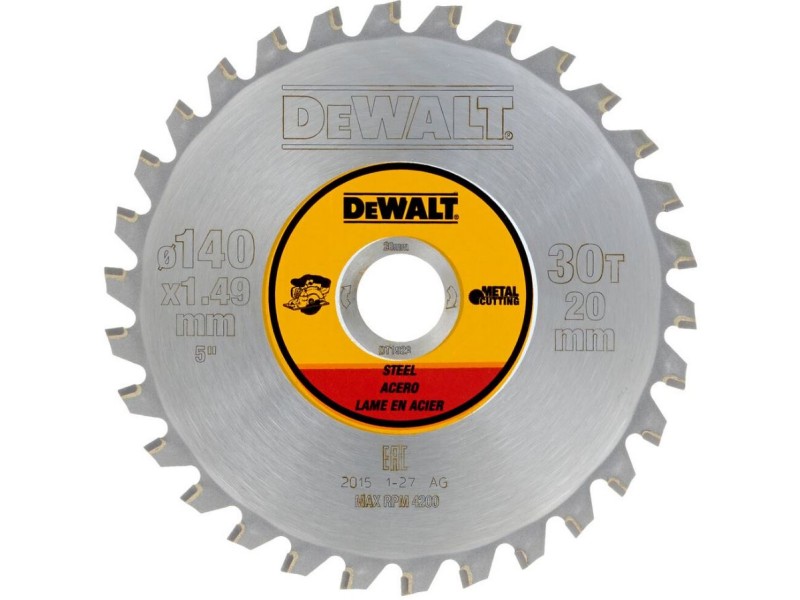 Žagin list Dewalt DT1923 za kovino, Dimenzije: 140x20mm, Zob: 30