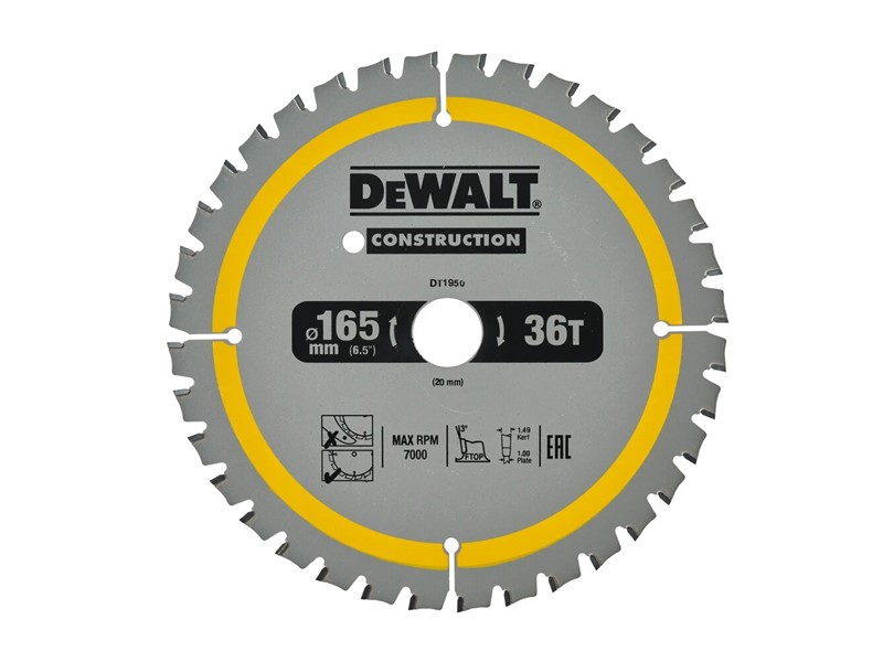 Žagin list za krožno žago DeWALT DT1950, Ø 165 × 20 mm, 40 zob