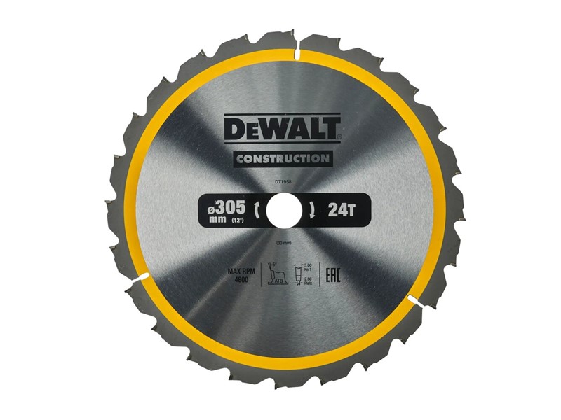 Žagin list za krožno žago DeWALT DT1958, Ø 305 × 30 mm, 24 zob