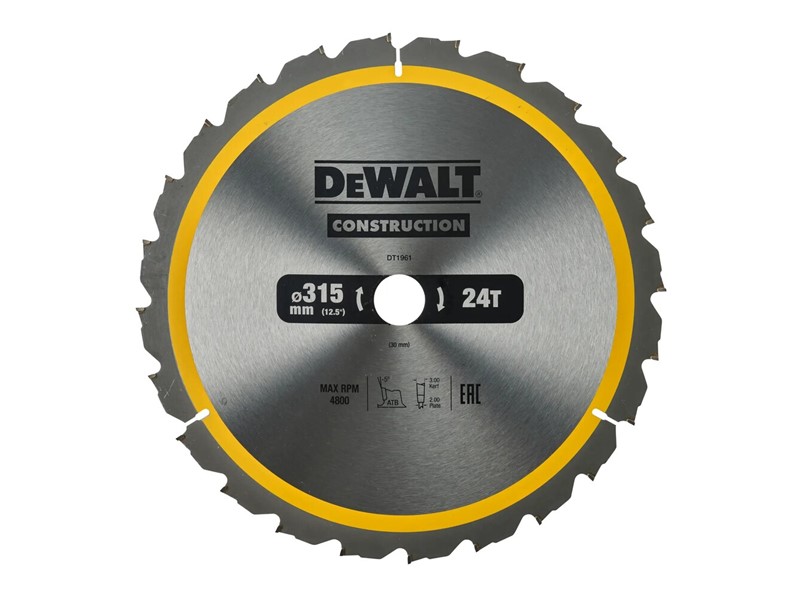 Žagin list za krožno žago DeWALT DT1961, Ø 315 × 30 mm, 24 zob