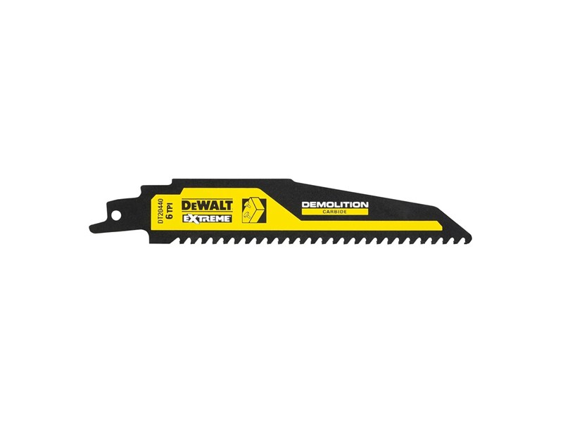 Žagin list za sabljasto žago DeWALT DT20440, 152 mm, 6 TPI, karbid, za les z žeblji