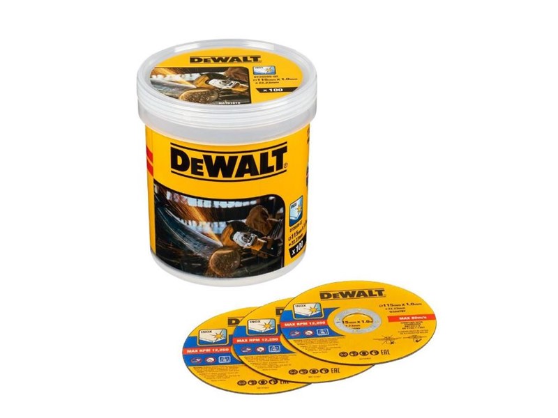 Rezalne plošče za inox DeWALT DT20599, 115 × 1 × 22,23 mm, 100 kos