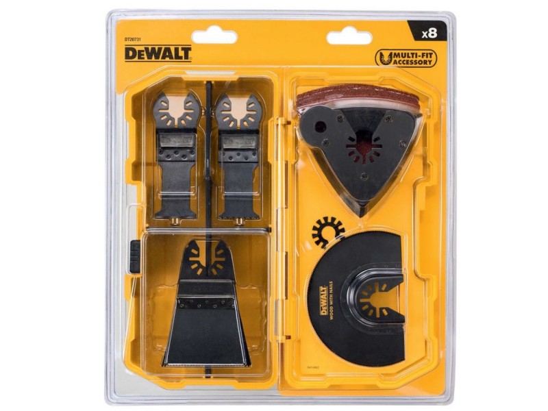 8-delni set pribora za multifunkcijsko orodje Dewalt DT20731