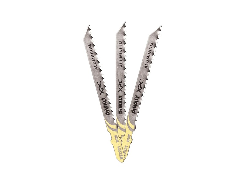 Žagin list za vbodno žago DeWALT DT2221, hitre natančne reze v aluminiju in plastiki, 3 kosi