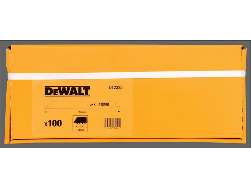 Žagini listi za sabljasto žago DeWALT DT2320, 228 mm, les z žeblji, 100 kosov