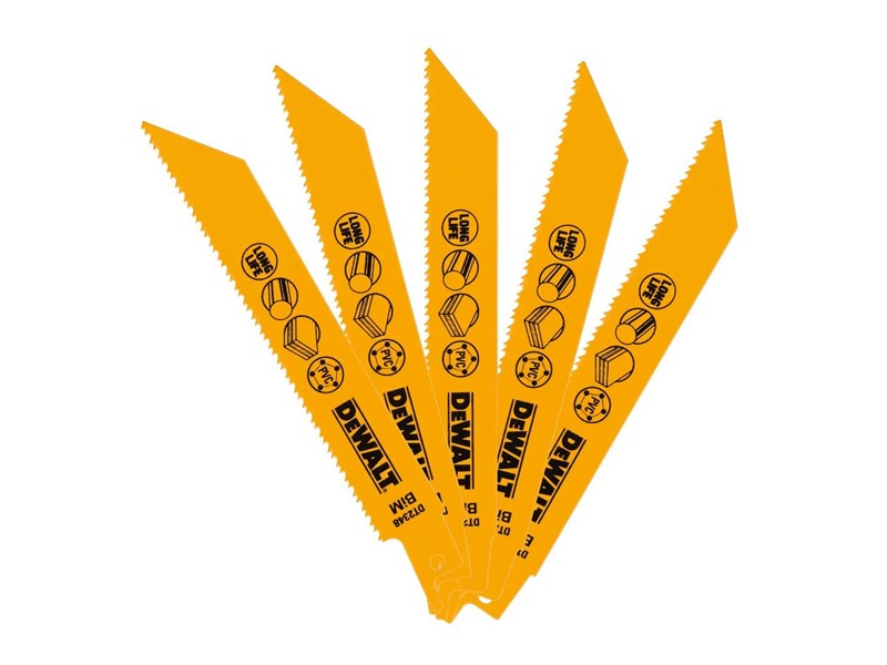 Žagin list za sabljasto žago DeWALT DT2348, 152 mm, sendvič materiali, 5 kosov