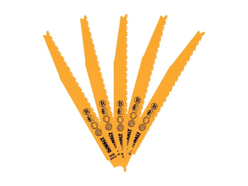 Žagin list Progressor za sabljasto žago DeWALT DT2406, 203 mm, 5 kosov