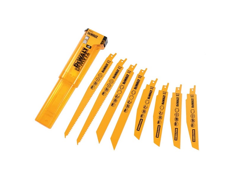 8-delni set žaginih listov za sabljasto žago DeWALT DT2442