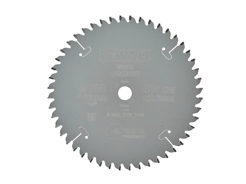 Žagin list za krožno žago DeWALT DT4092, Ø 184 × 16 mm, 48 zob
