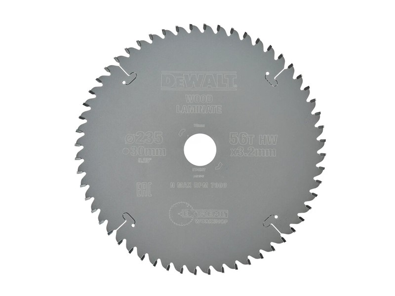 Žagin list za krožno žago DeWALT DT4097, Ø 235 × 30 mm, 56 zob