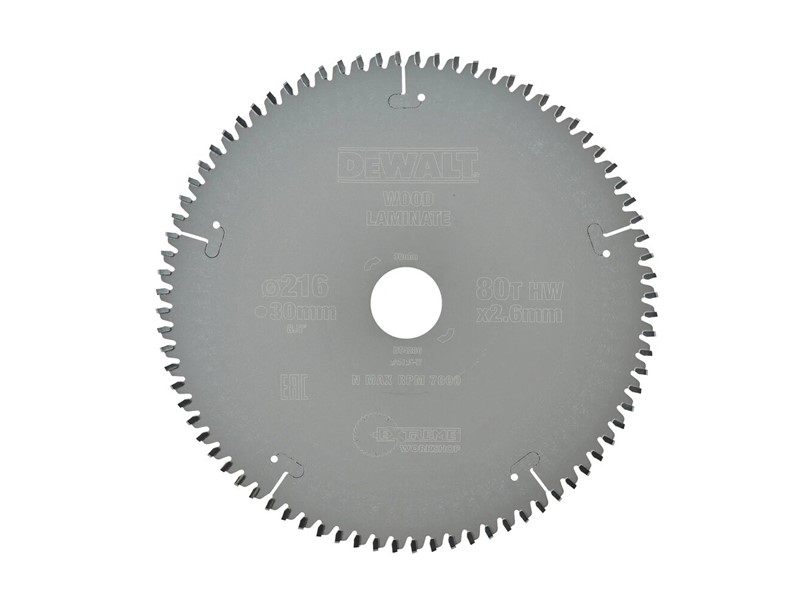 Žagin list za krožno žago DeWALT DT4286, Ø 216 × 30 mm, 80 zob