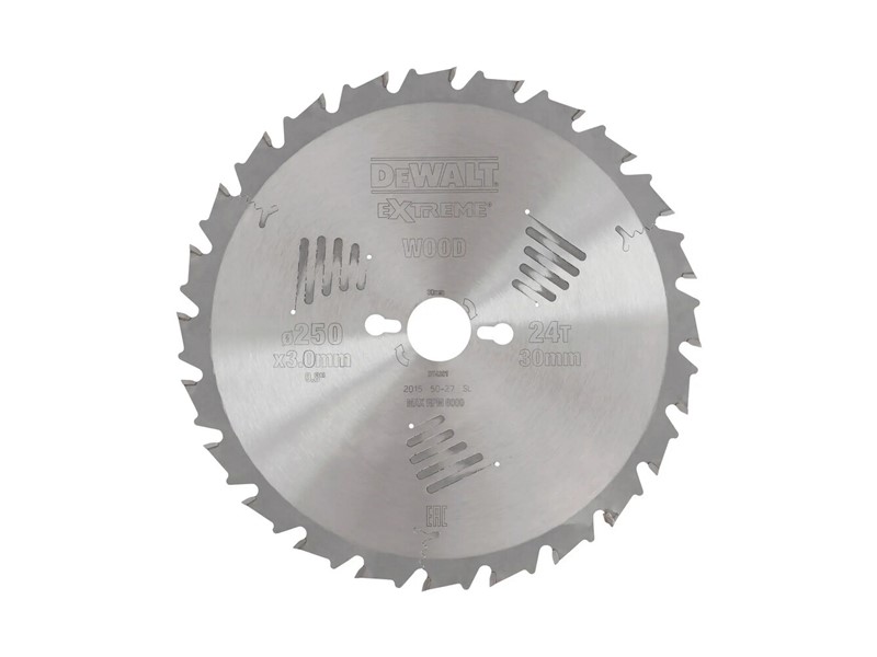 Žagin list za krožno žago DeWALT DT4301, Ø 250 × 30 mm, 24 zob