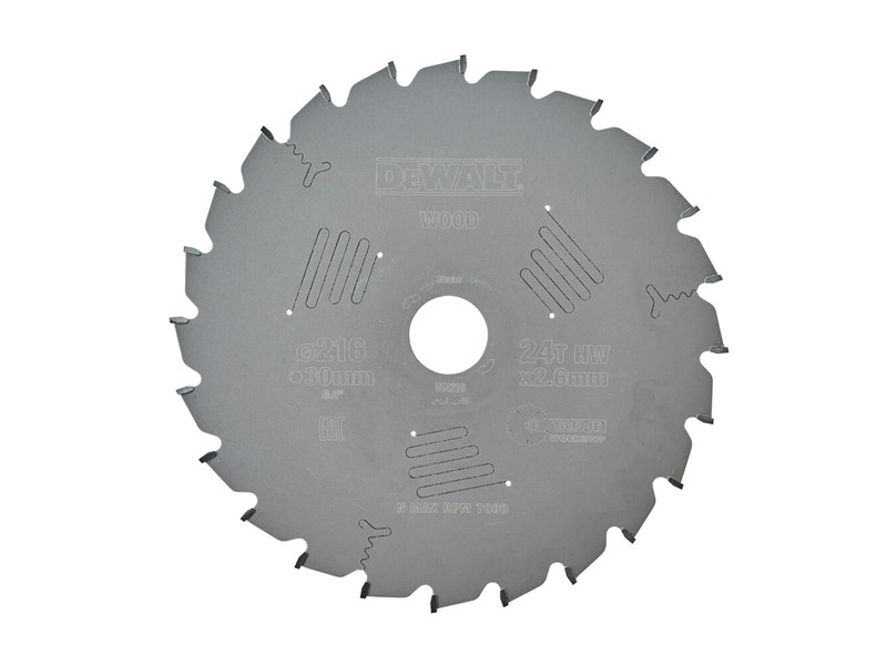 Žagin list za krožno žago DeWALT DT4310, Ø 216 × 30 mm, 24 zob