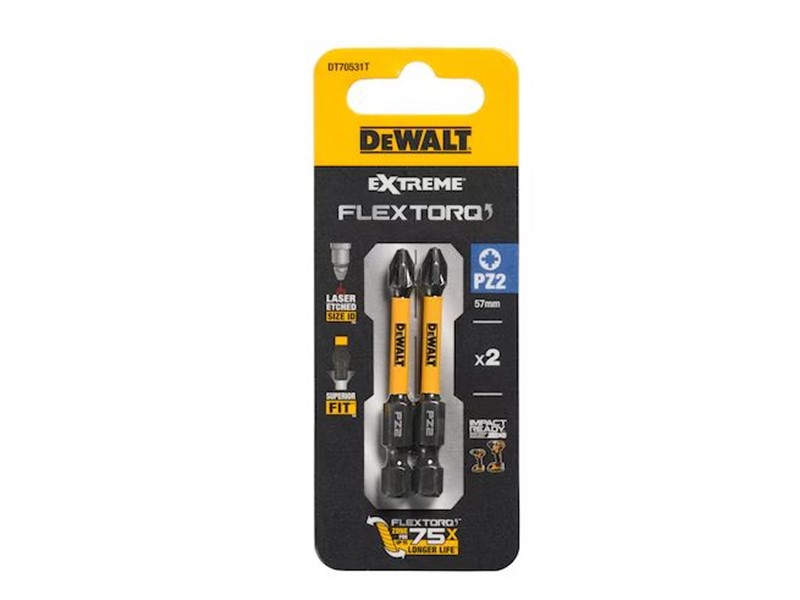 Vijačni nastavek Dewalt EXTREME FLEXTORQ DT70531T, PZ2, 57mm